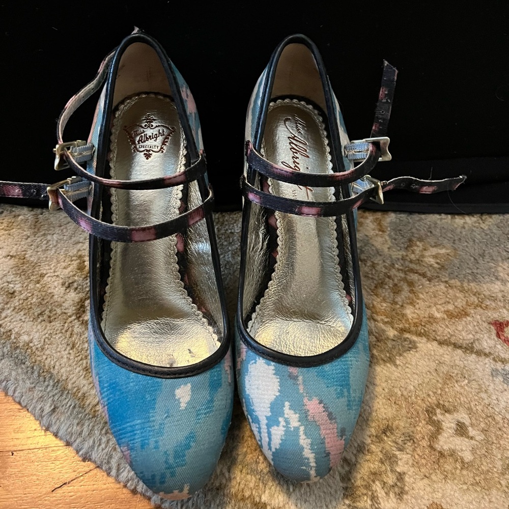 Anthropologie Double Strap Heels